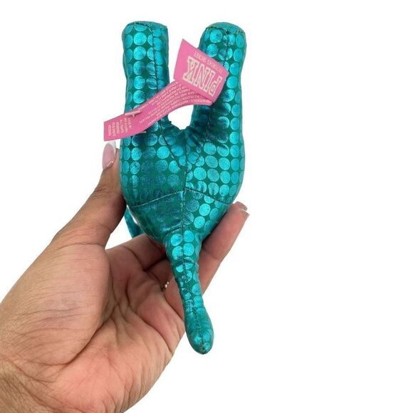 Victoria’s Secret PINK 2009 Metallic Blue “HEART” Small Plush Stuffed Dog Y2K - Picture 16 of 16